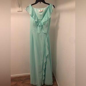 Azazie dress Emeraude